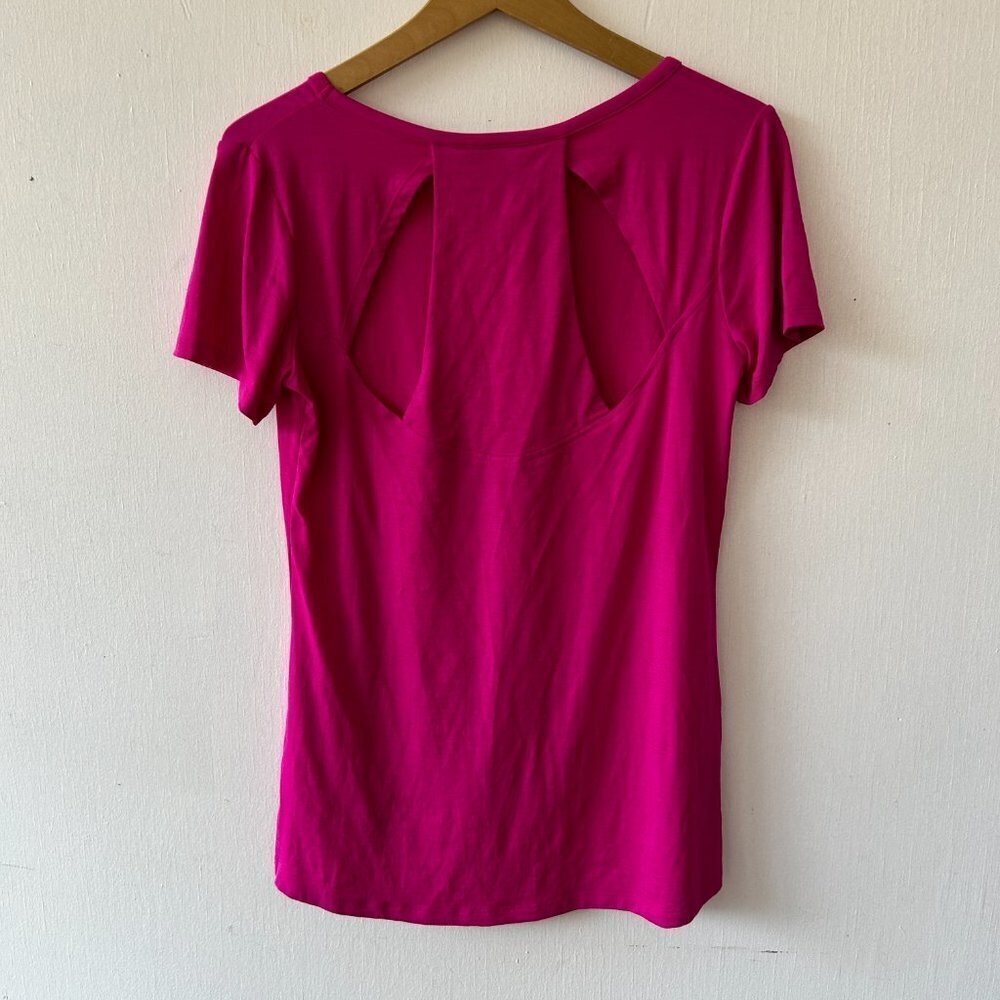 Athleta Athletic Top Womens Small Pink Barbiecore Activewear Athletic Athleisure - Picture 7 of 7